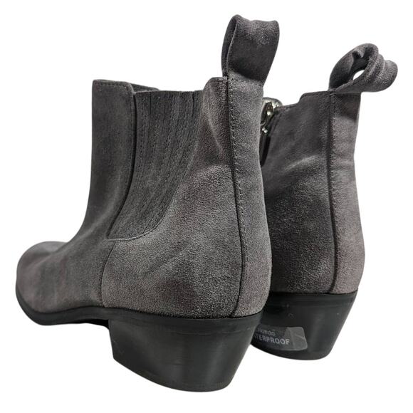 Blondo Waterproof Suede Ankle Booties - Women's 6.5M - Gray - Picture 5 of 14